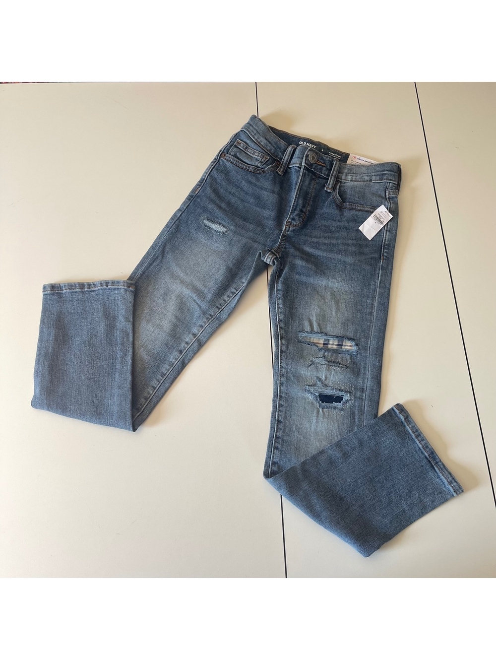 Old Navy Girl's Size 8 Karate Slim Blue Denim Jeans